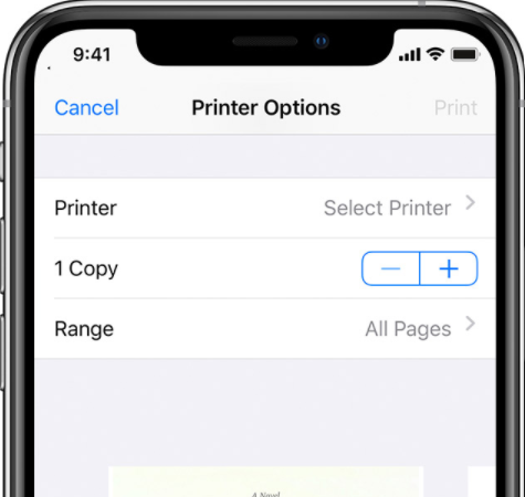 connect air printer to ipad