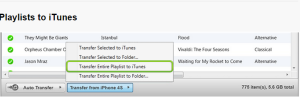 transfer music from iPhone to iTunes free