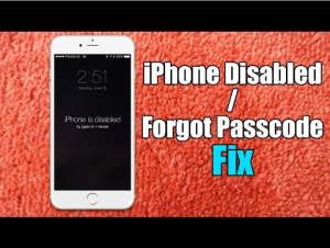 how to unlock a disabled iPhone 