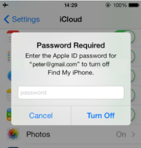 factory reset iphone 6s linked to find my iphone icloud