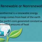 is geothermal renewable or nonrenewable