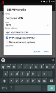 setting up a VPN on android