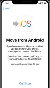 transfer photos from android to iPhone