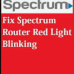 spectrum router blinking red