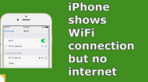 iPhone connected to WiFi but no internet