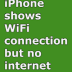 iPhone connects to WiFi but no internet