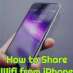 how to share WiFi from iPhone