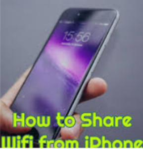 how to share WiFi on iPhone