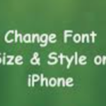 how to change font size on iPhone
