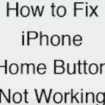 iPhone home button not working