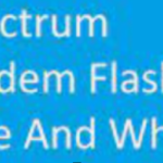 Spectrum modem flashing blue and white